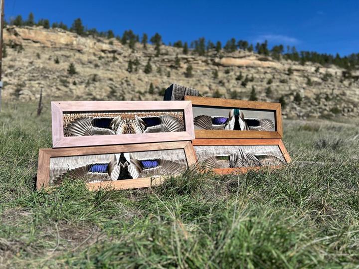 Four duck boards below the rimrock